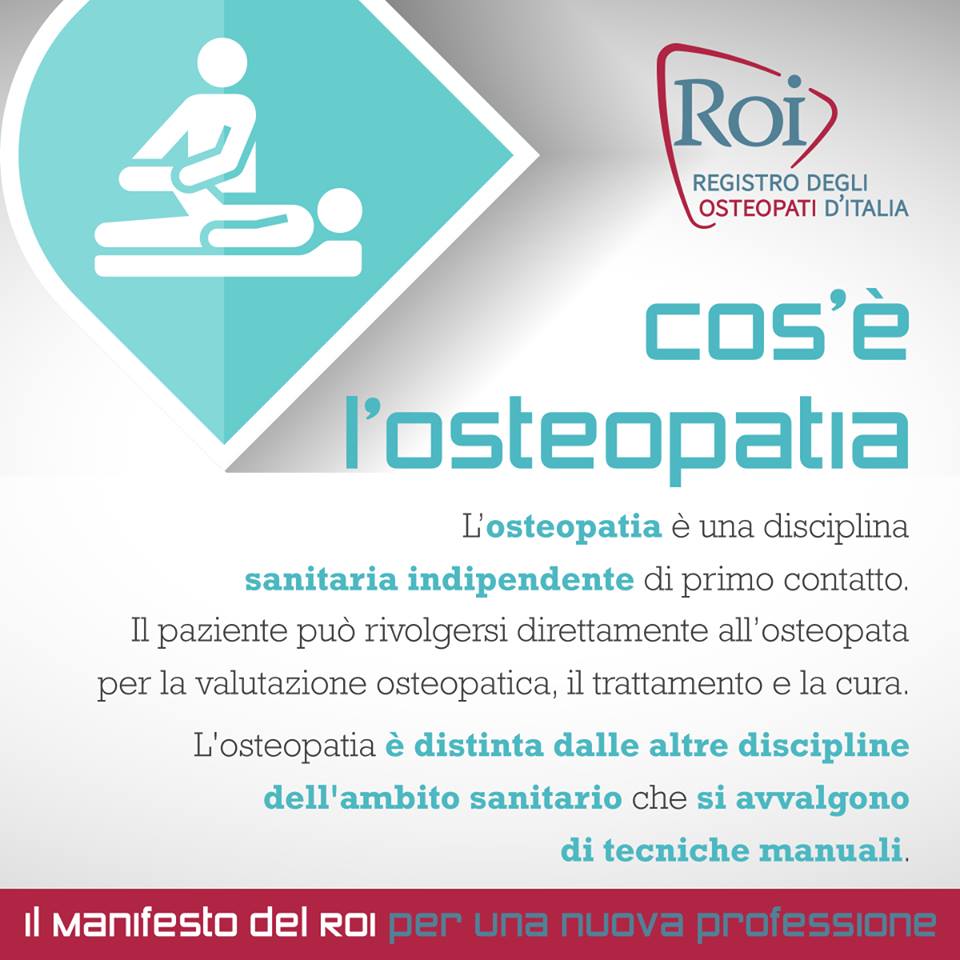 Manifesto del ROI Registro degli Osteopati Italiani